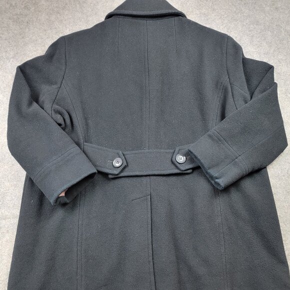 Calvin Klein Coat Womens 1X Black Pea Coat Wool Nylon Cashmere Blend - Picture 10 of 16